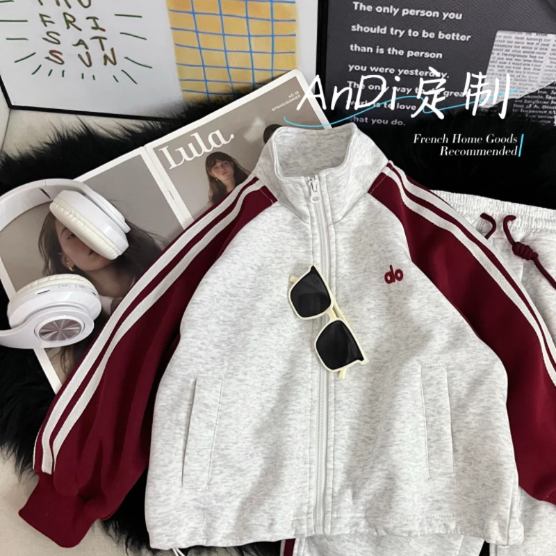 ANDI安迪订制秋季新款中大童时尚休闲套装5023