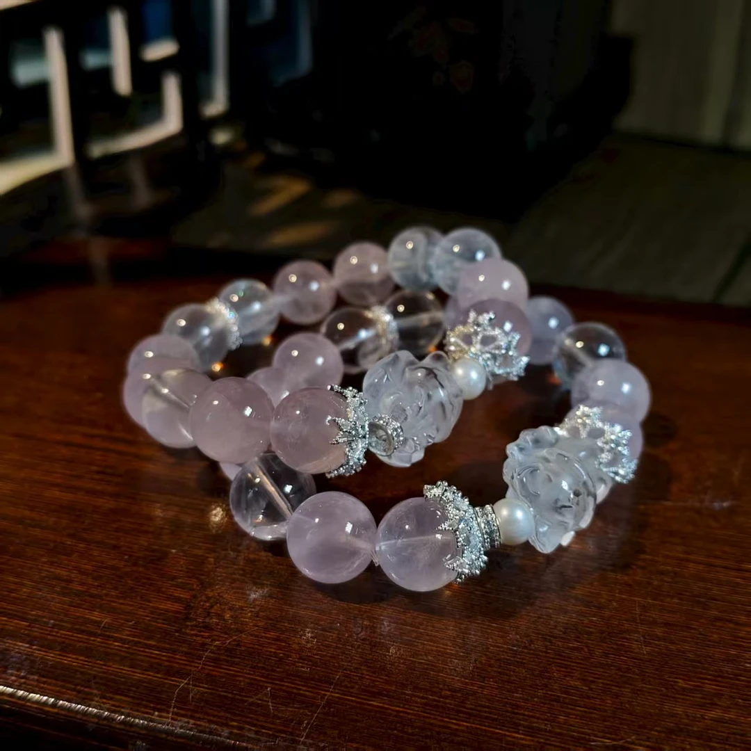 【小院甄选】原创粉水晶单圈手链约12mm 多样性发一件 1007EXX