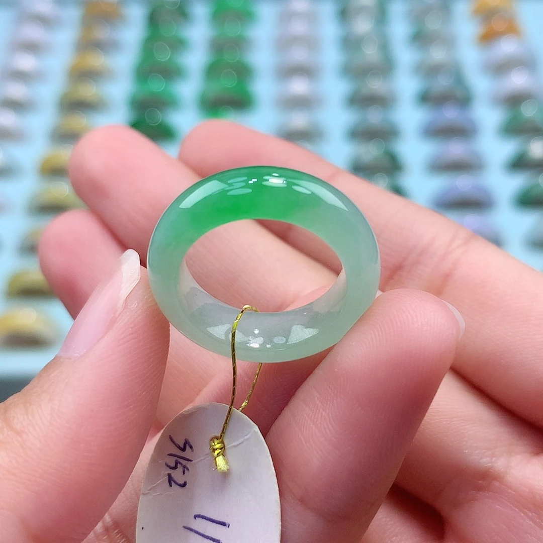 未镶嵌戒指翡翠11圈