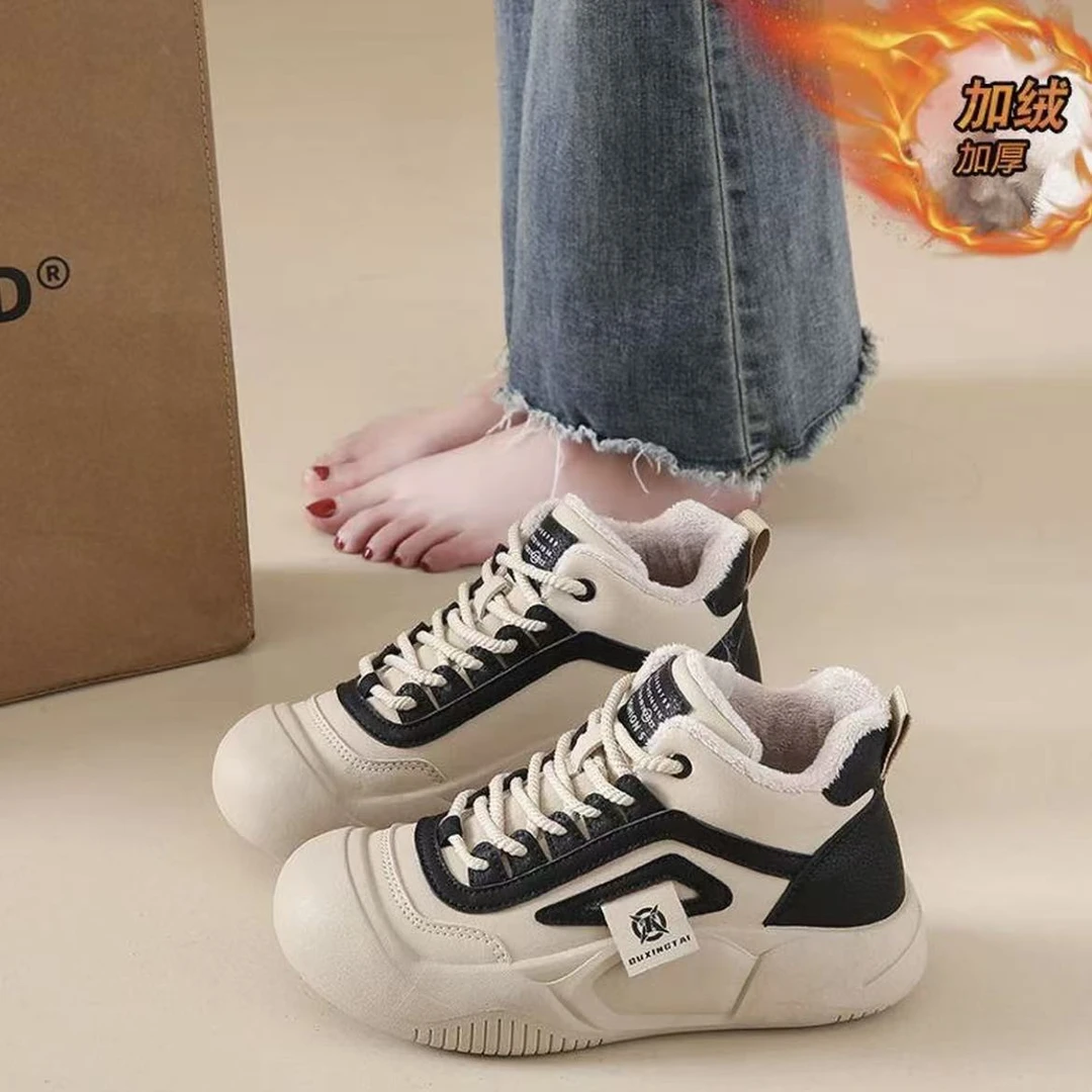 冬季新款时尚潮流风秋冬纯色休闲风雪地靴棉鞋101