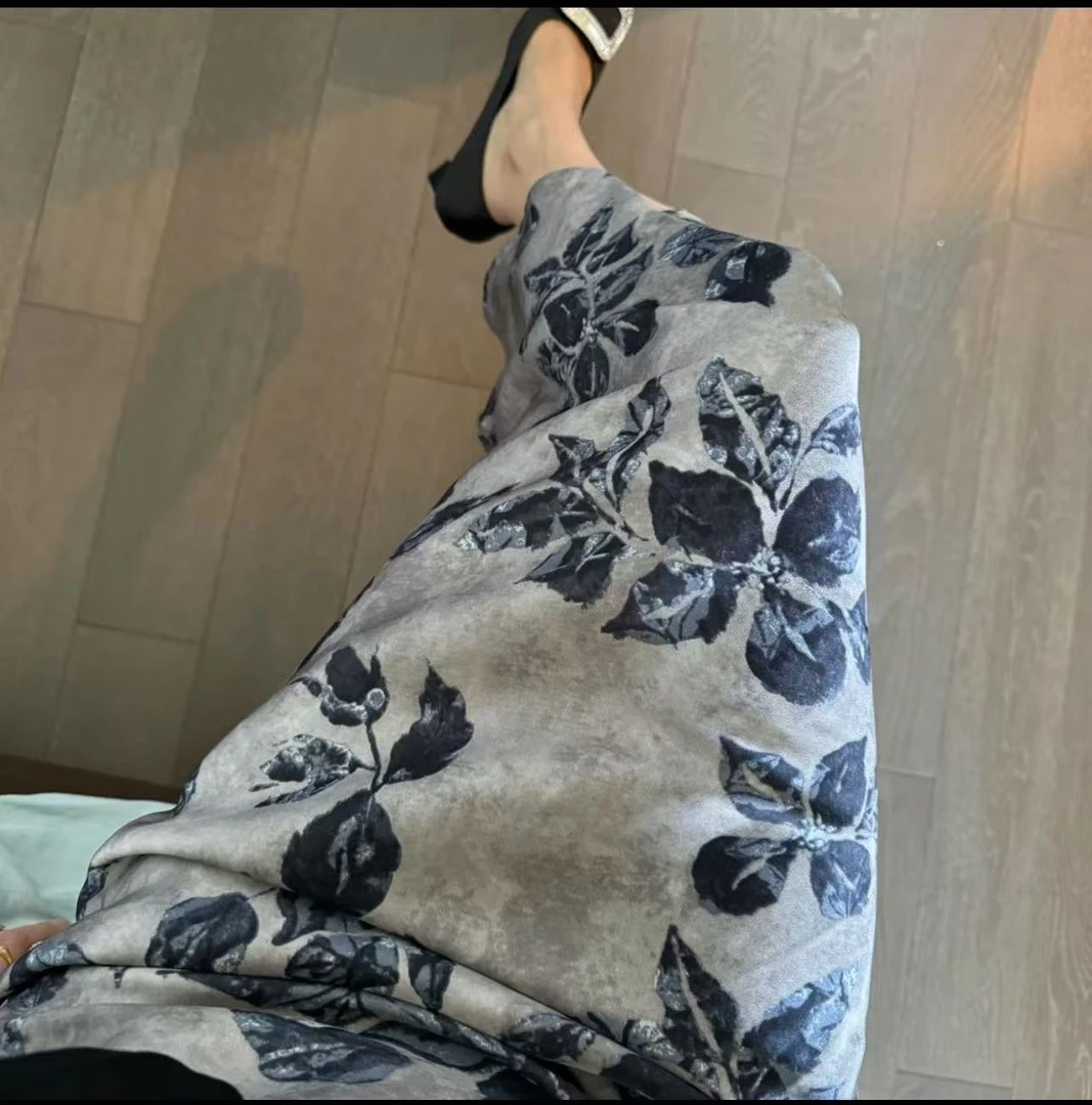 【松紧腰+有内衬+拉链】半身长裙女款女士爆款后妈裙裙子半身裙夏季