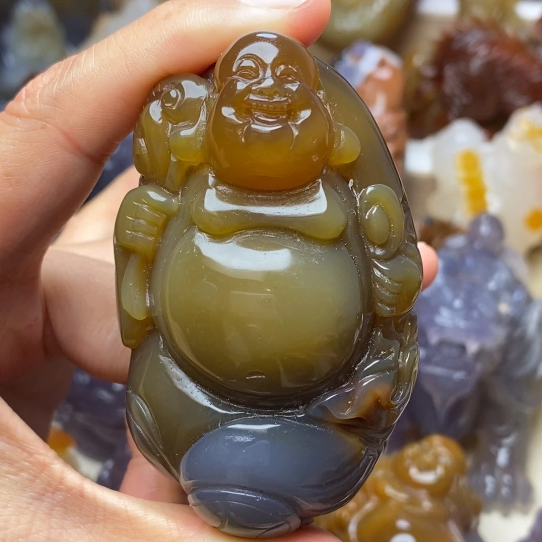 玛瑙/玉髓未镶嵌手把件