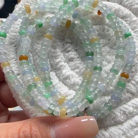 翡翠未镶嵌手链卡4.5