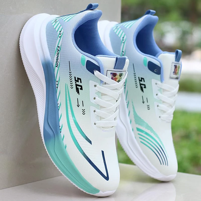 ghbh/GHBH联名男鞋弹簧网透气潮鞋休闲运动鞋轻便软底时尚跑鞋