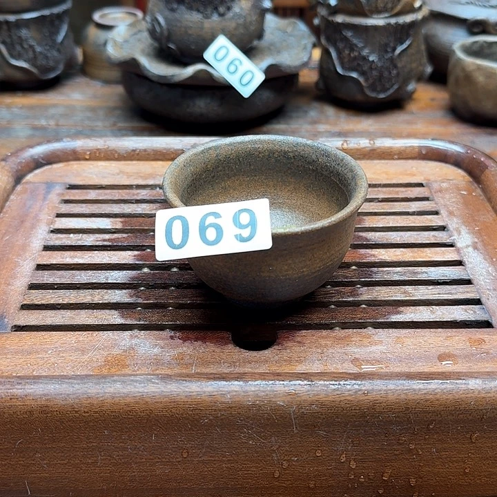 纯手工制作粗陶茶具