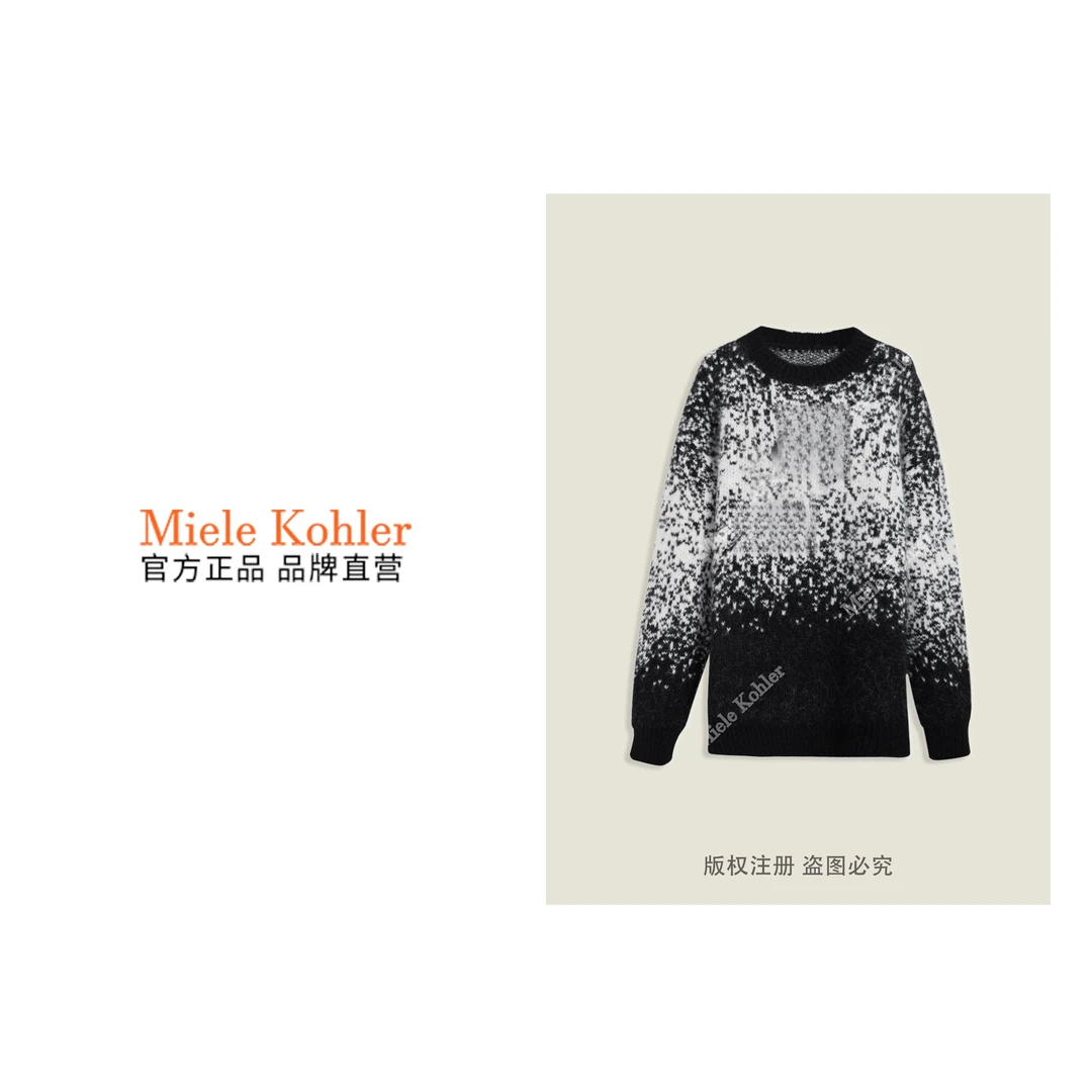 冬季新款轻奢复古圆领气质百搭女毛衣MKKQ31067-3 【澳门小源同款】