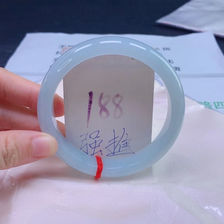 翡翠未镶嵌手镯圈口626362625263