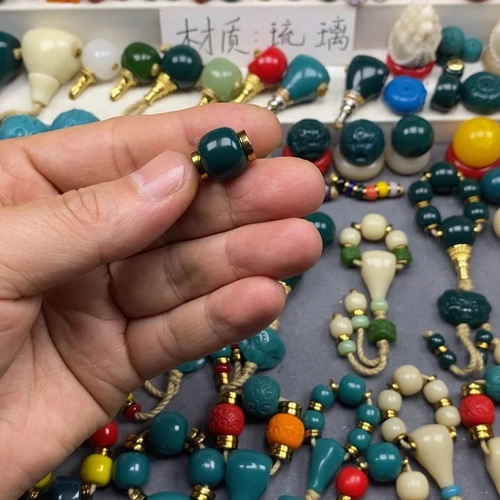 琉璃颈饰悟*丿12珠子隔片