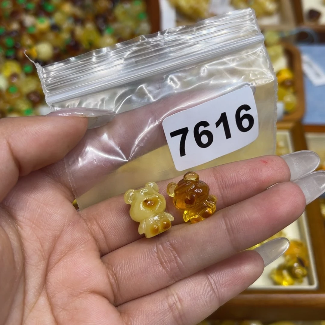 琥珀珠宝奇石未镶嵌大*鸟