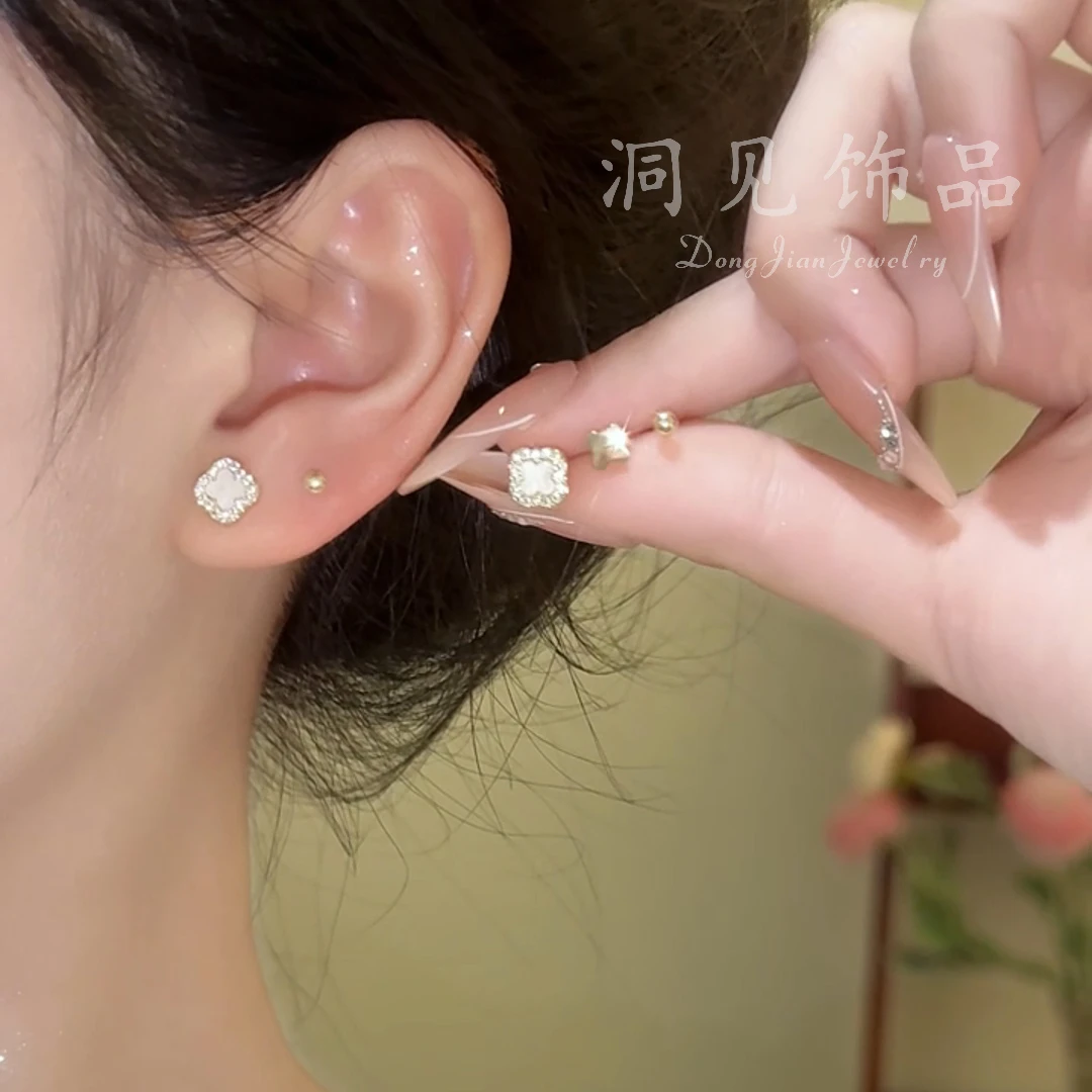 【花间醉意】耳饰小众女百搭超仙设计感中国风日韩ES609