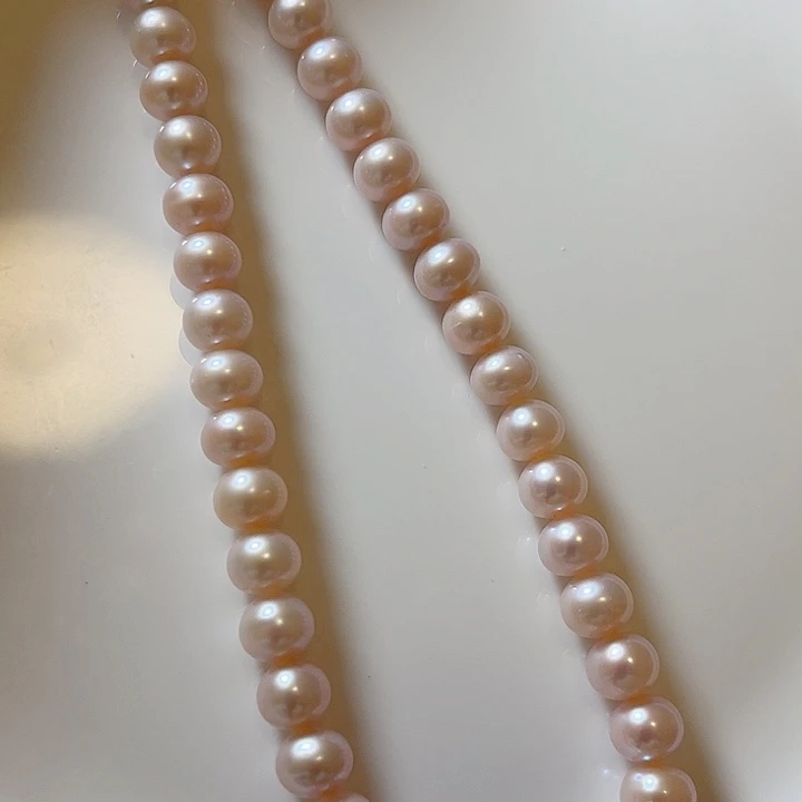 淡水珍珠未镶嵌8左右粉色超显699