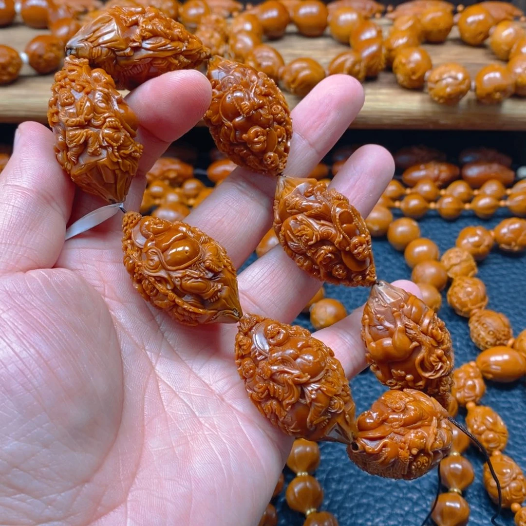 手串/手链橄榄核许忠英2.5满工，风景童子弥勒