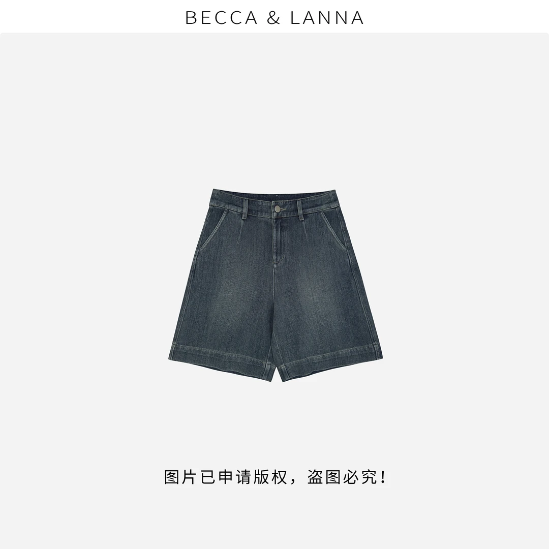 D0097 女士夏季休闲百搭四面弹阔腿直筒短裤 女装Y102