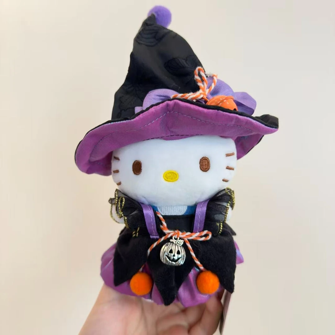 正版三丽鸥hellokitty包包挂件小小女巫七夕礼物闺密男友毛绒挂件