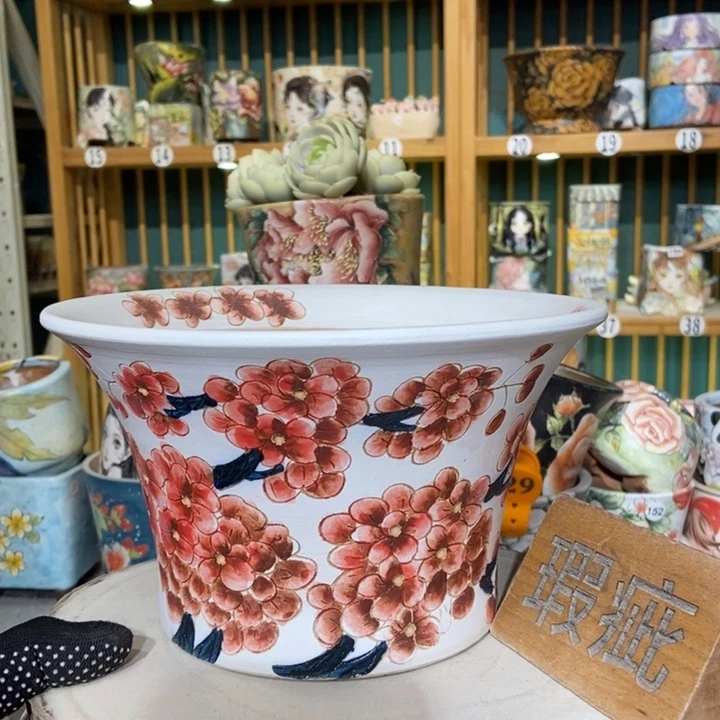 红陶景德镇艺术手绘作品