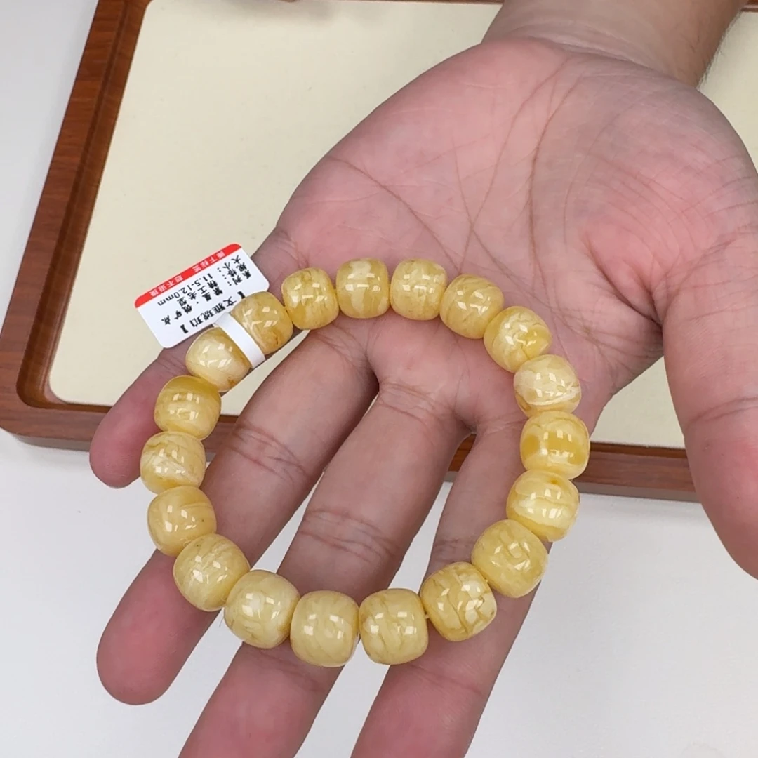 琥珀未镶嵌手链蜜蜡手串