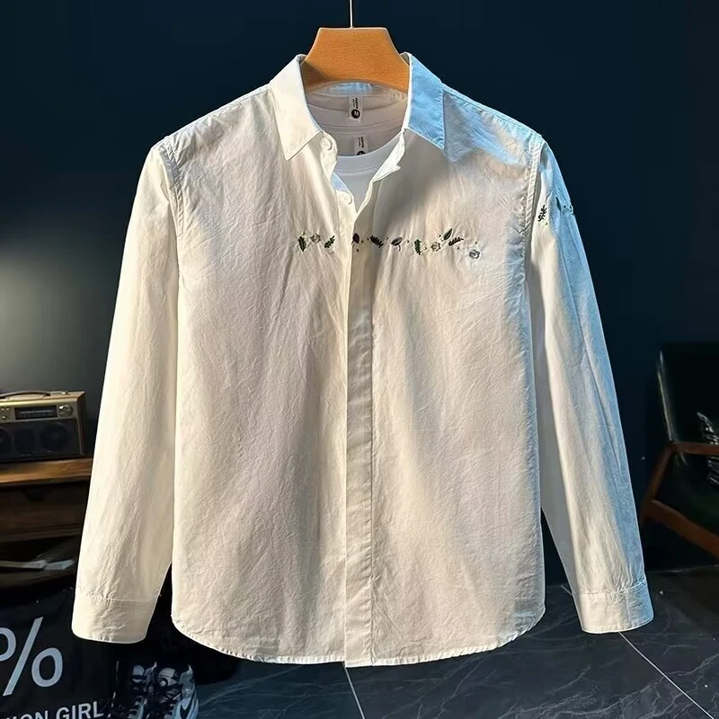 短袖衬衫男士韩版七分袖夏季牛津纺修身衬衣青年帅气潮流半袖寸衫