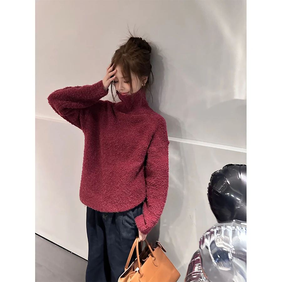 CHICHEN 《暖洋洋》毛茸茸节日氛围高领毛衣
