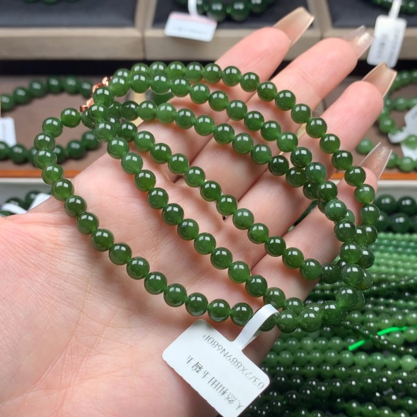 【闪购商品】和田玉（碧玉）颈饰未镶嵌6m无黑点