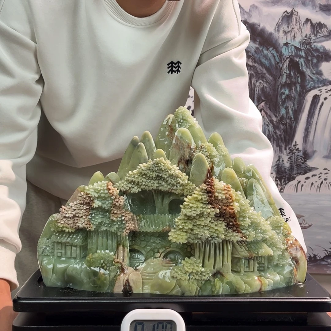 锦***业玉玉摆件多色带底座