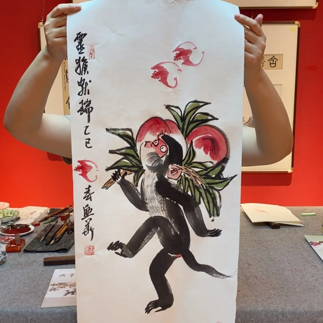 国画当代大写意画猴代表—王兴华老师