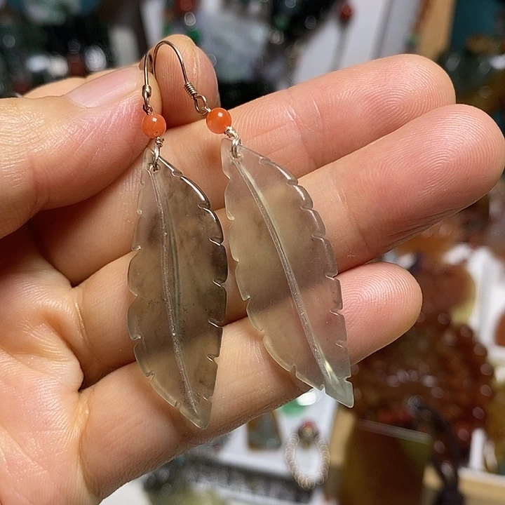 蛇纹石玉合金吊坠(赠链)