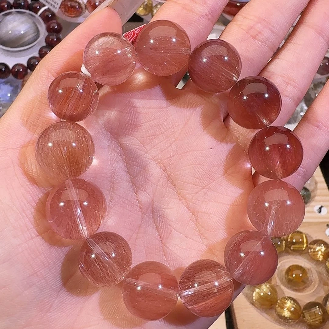 水晶手链未镶嵌天然水晶兔毛手串2