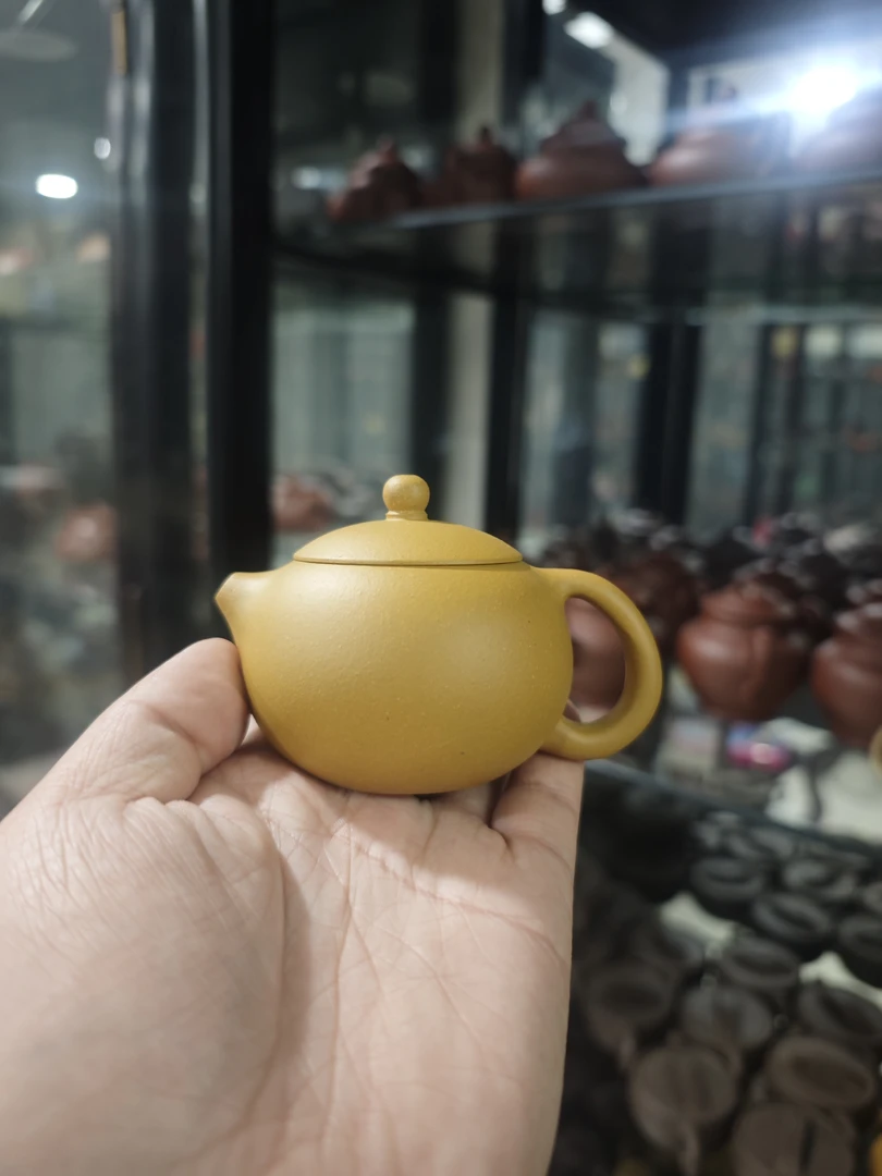 西施壶原矿段泥半手工制作容量120cc茶具泡茶壶紫砂壶小容量梨形