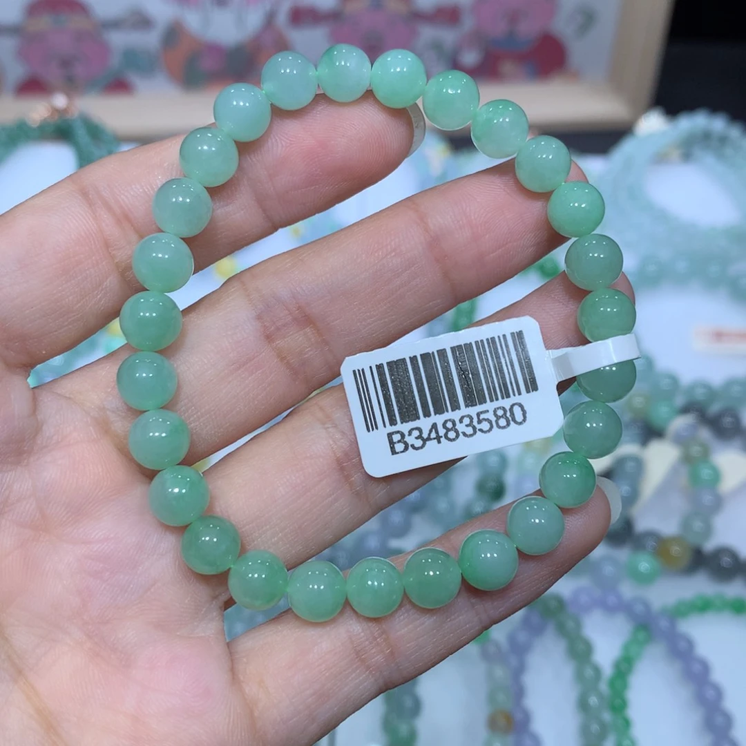 翡翠未镶嵌手链天然