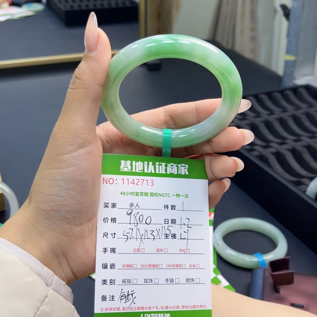 未镶嵌手镯翡翠手镯