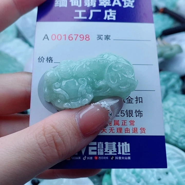 翡翠未镶嵌吊坠(不含链)