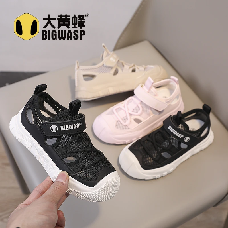 大黄蜂夏季新款休闲百搭校园透气运动鞋2025新款鞋子男女童鞋子潮