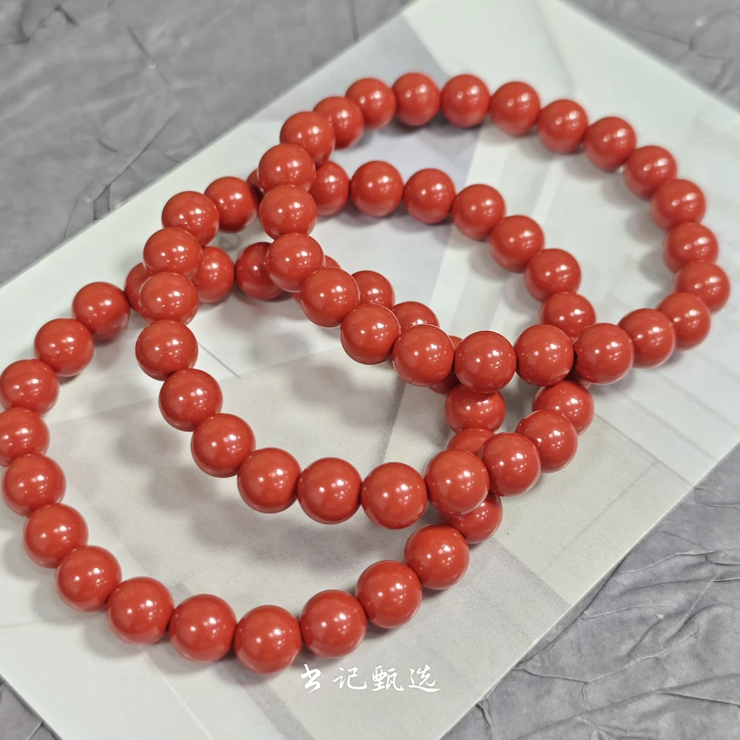 含辰砂工艺品高含量红砂单圈手链 多尺寸 约6-12mm 6908-6911DH
