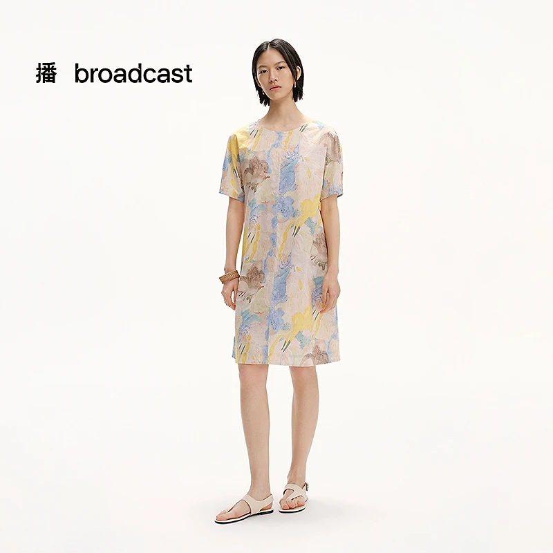 【商场同款】25年春夏播BDS2LD2170舒适全棉连衣裙