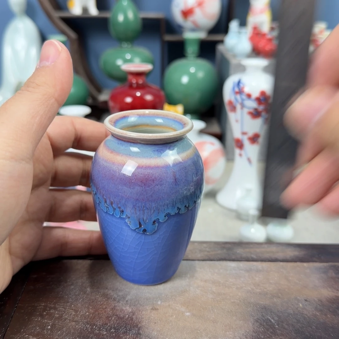 陶瓷手工小花器摆件