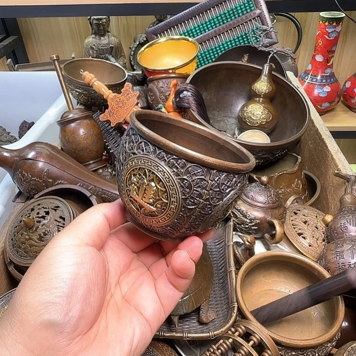 铜器办公室茶室摆件
