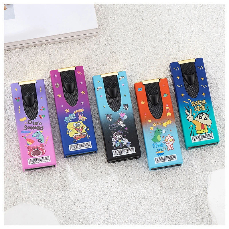 金属外壳创意彩印动漫防风蓝焰小巧便携充气