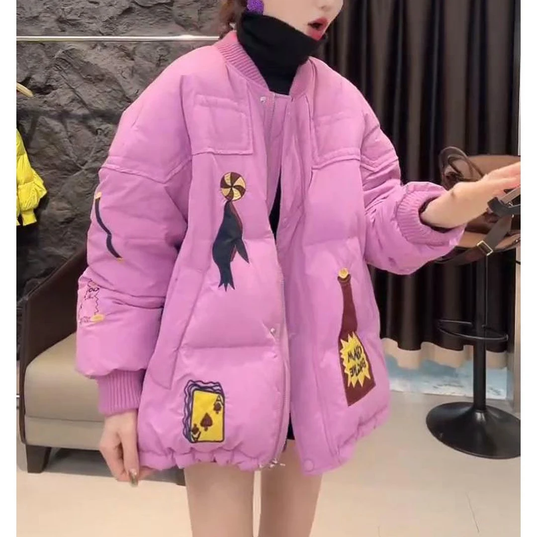 2025冬季新款时尚洋气设计感减龄百搭休闲棉服外套加厚保暖棉衣潮