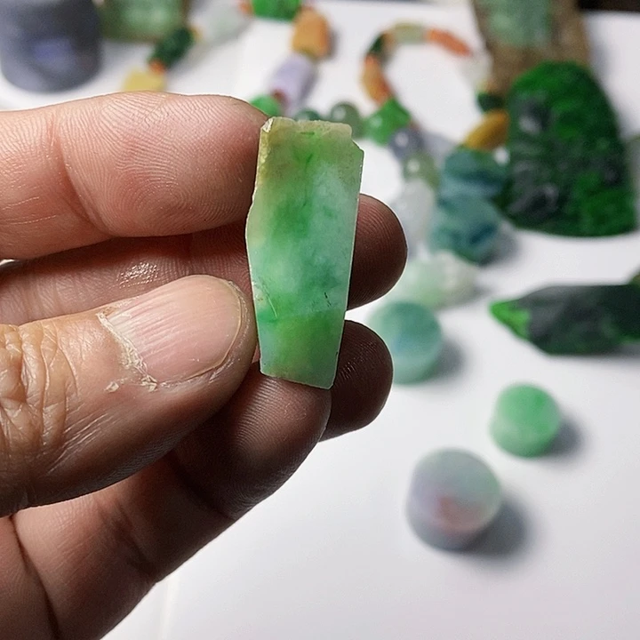 翡翠散珠天然翡翠A货