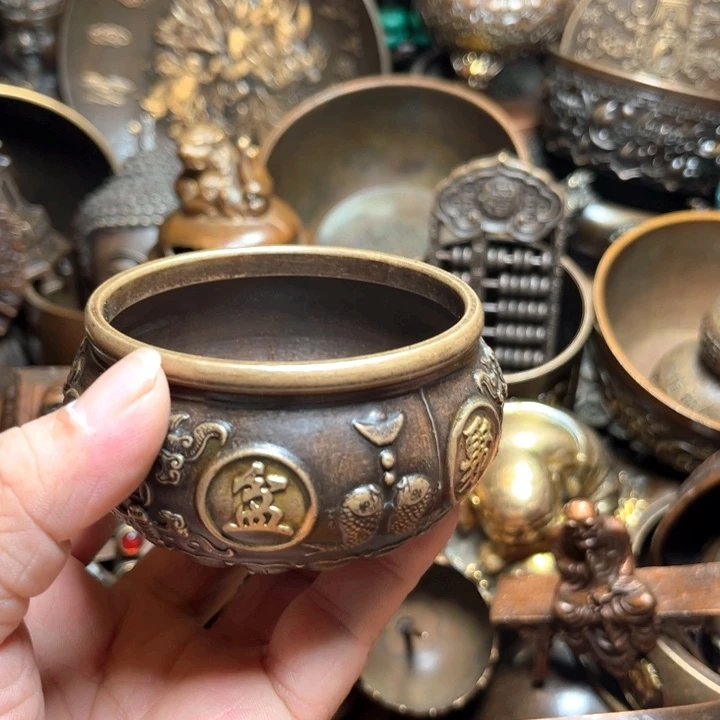 铜器摆件收收藏藏