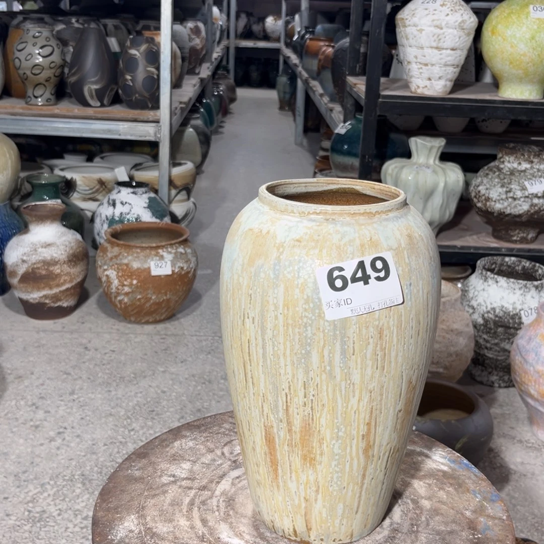 景德镇陶瓷花器默认无孔编号口11高32