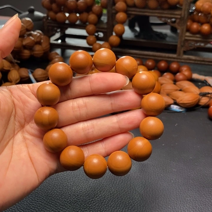 橄榄核手串1.6尺小孔光珠