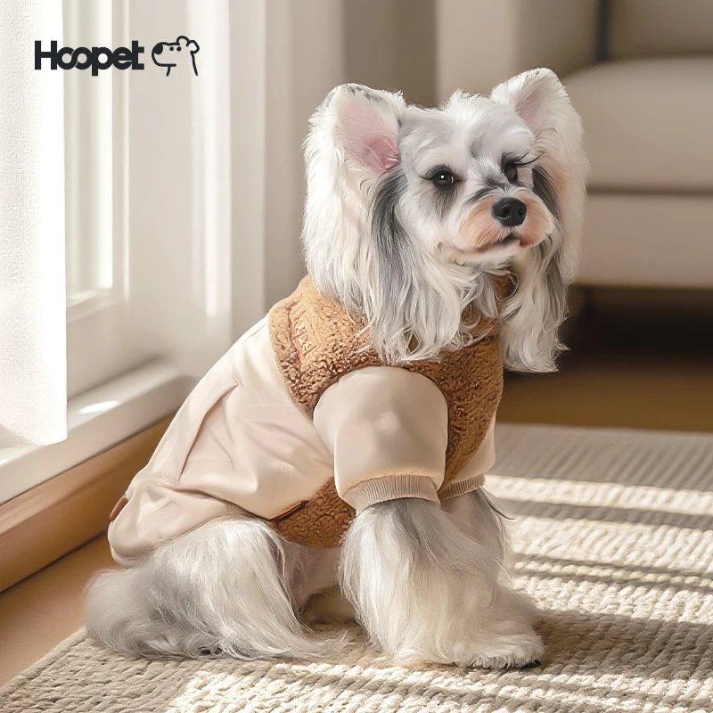 HOOPET狗狗秋冬季外套超声波绗缝棉服西高地小狗小猫外出保暖衣服