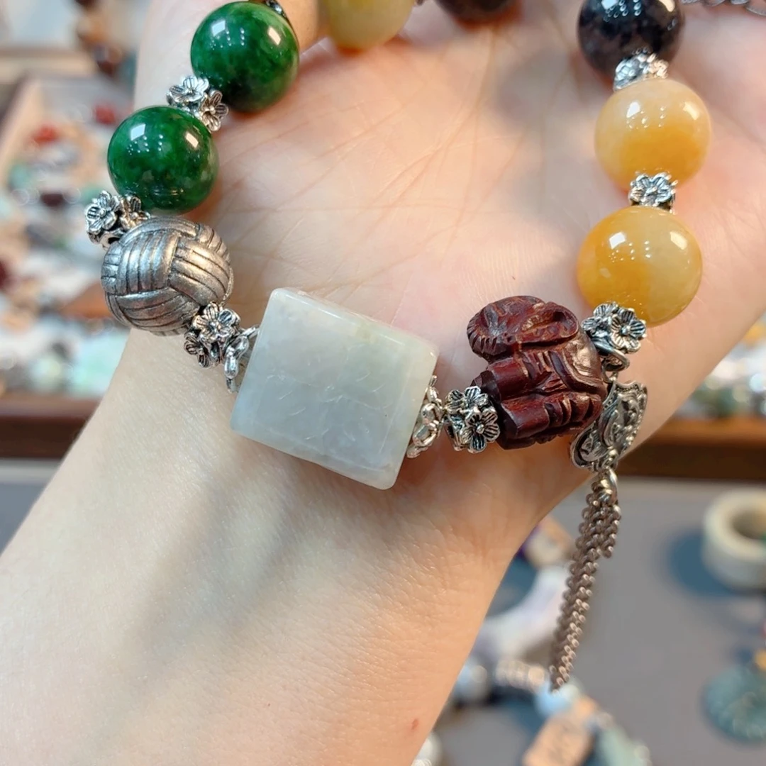 未镶嵌手链翡翠手串