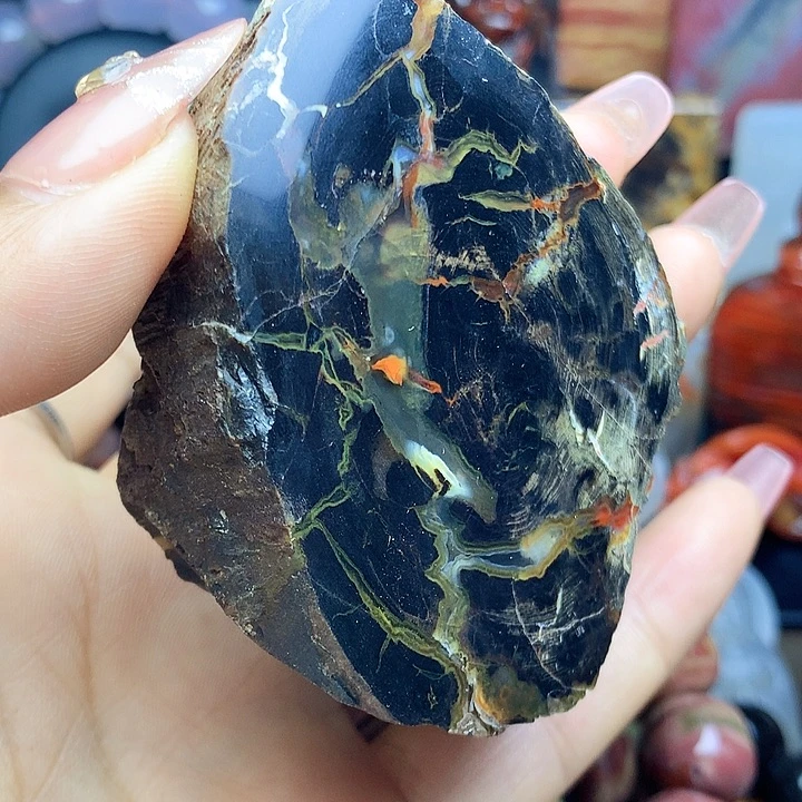 未镶嵌吊坠(不含链)硅化玉年轮树墩
