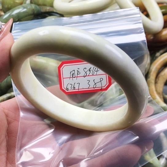 蛇纹石玉手镯未镶嵌用****7