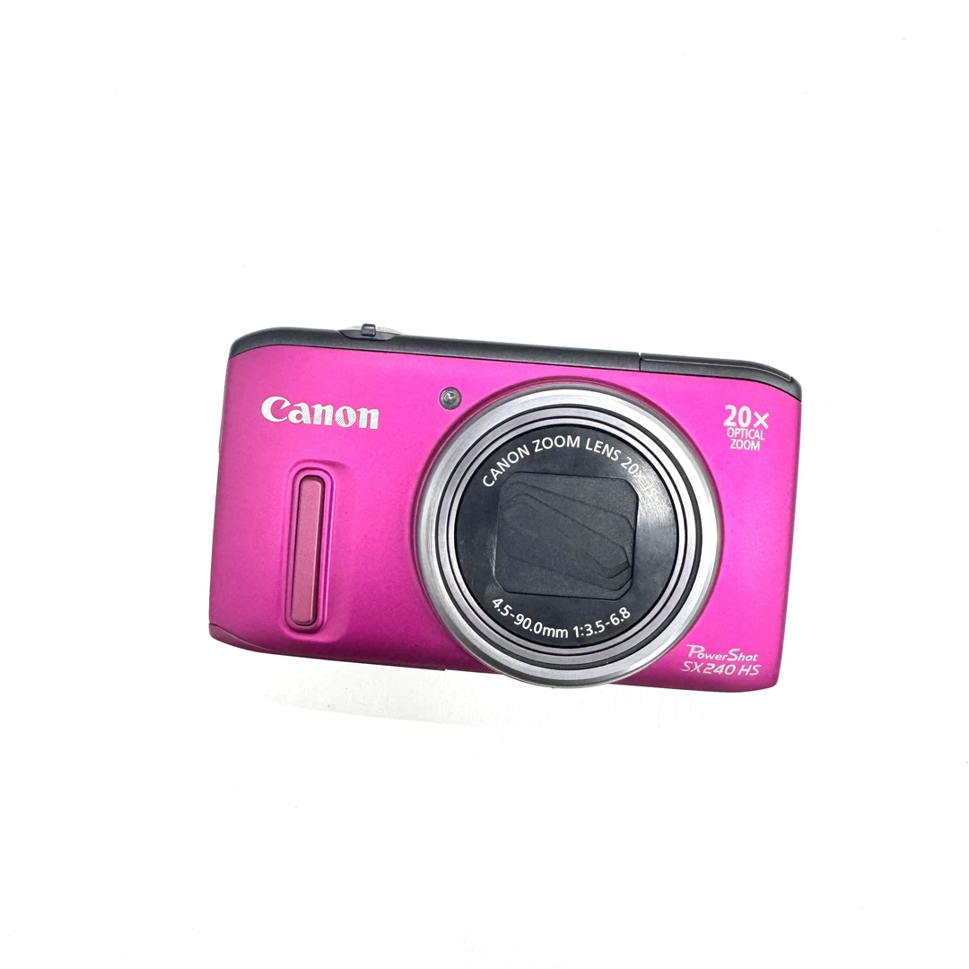 9新 Canon/佳能 SX240草莓红 1210万像素长焦机 冷白 不支持试用