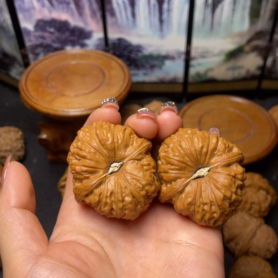 把件文玩核桃44南瓜墩