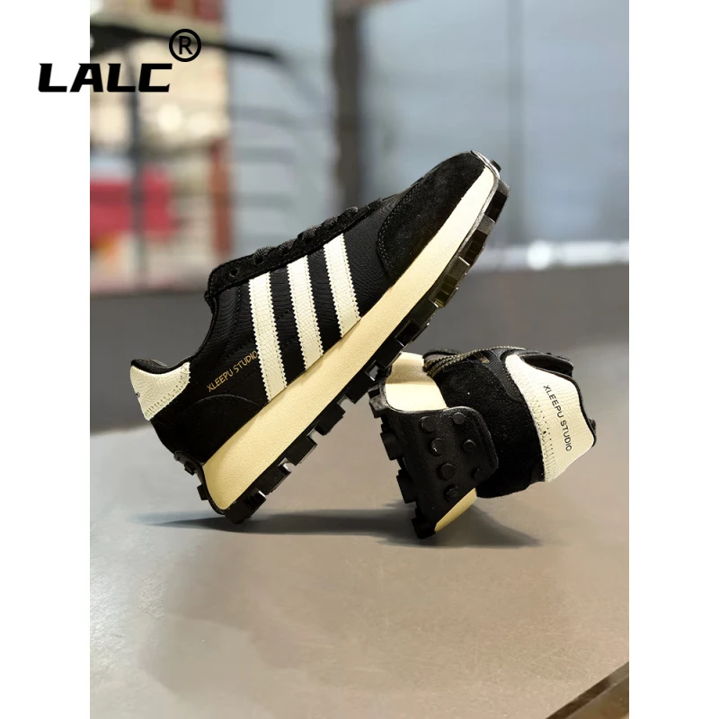 男鞋2025新款夏季帆布透气运动跑步鞋休闲厚底内增高老爹潮鞋