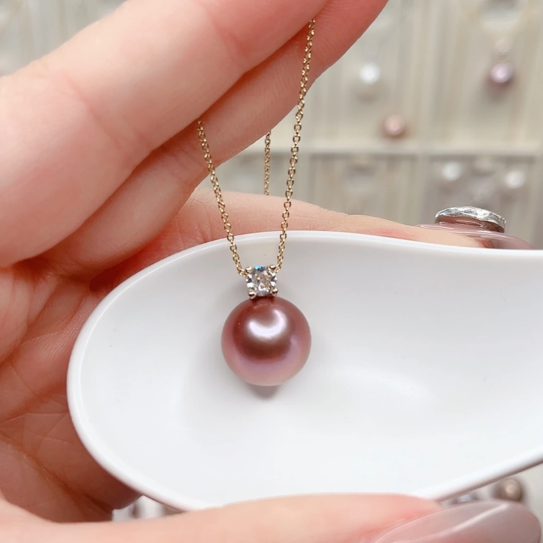淡水珍珠吊坠(赠链)合金